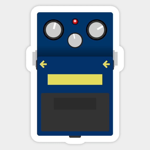 Boss BD-2 Blues Driver Guitar Pedal Sticker by d13design